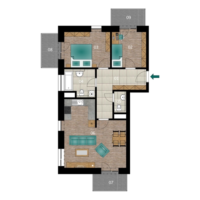 Plán bytové jednotky